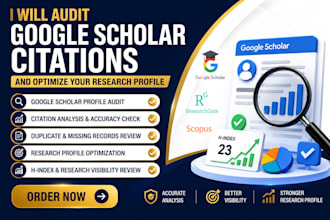 audit google scholar citations and optimize your research profile