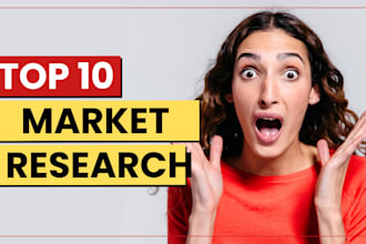 conduct market research, market analysis