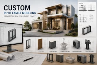 create professional custom revit family modeling parametric bim component family