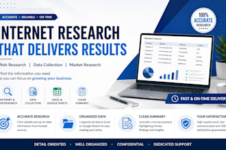 provide accurate web and internet research