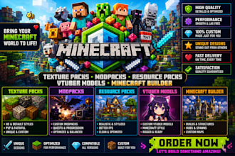 minecraft texture pack modpack vtuber resource pack minecraft builder