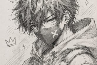 draw sketch discord pfp roblox anime gaming avatar minecraft character design