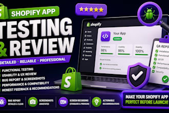test shopify store import bulk product review app bugs, QA website audit
