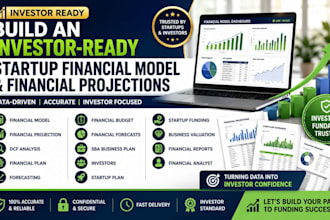 build an investor ready startup financial model and financial projections