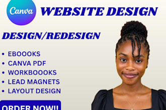 design ebook, canva pdf design, lead magnet design, and workboook design