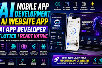 ai mobile app development ai website app ai app developer flutter react native