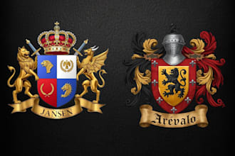 design vintege luxury heraldry, coat of arms logo