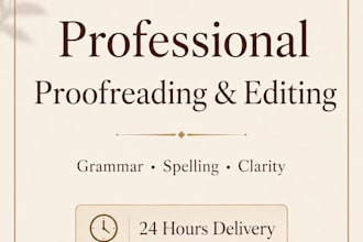 edit and proofread your text