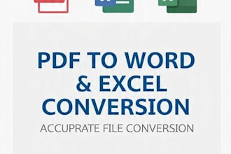 convert PDF to word and excel manually