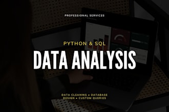 do python data analysis, cleaning, and sql database querying