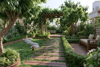 do landscape designing home garden high quality renderings