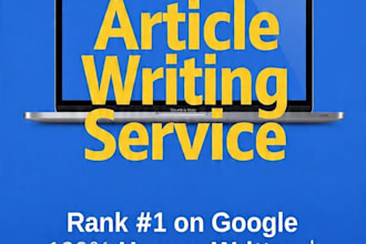 write SEO blog articles and website content