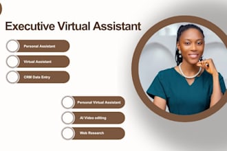 executive assistant, executive virtual assistant personal assistant data entry