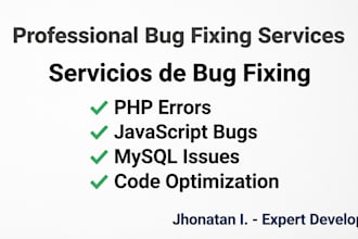 fix bugs in your PHP, javascript or sql code
