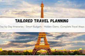 create your custom travel itinerary anywhere in the world