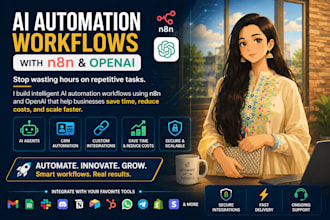 build ai automation workflows using n8n, chatgpt and openai