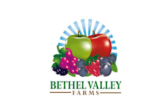 design agriculture valley farms logo