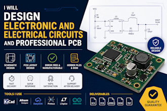 design electronic and electrical circuits and professional