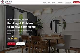 design wix painter website house painting website painting contractor website