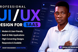 design saas dashboard, web app, admin panel UI UX in figma