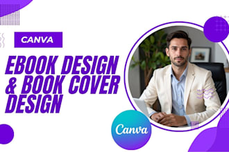 design a professional canva ebook, workbook, lead magnet, and book cover