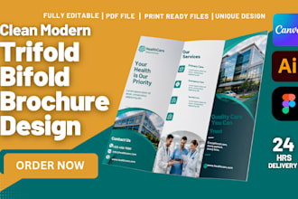 be your brochure designer, digital brochure, healthcare brochure flyer design