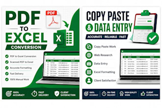 manually convert scanned PDF to word and excel