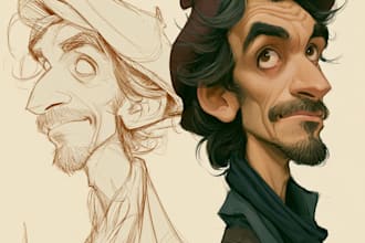 draw a caricature, cartoon caricatures