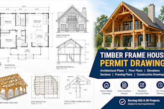 create permit drawings for timber frame houses