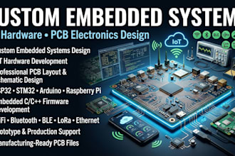 design custom embedded systems iot hardware and pcb electronics