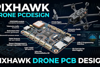design pixhawk drone pcb, flight controller and embedded systems