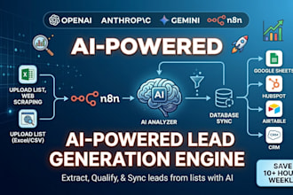build an ai lead generation and qualification n8n workflow from excel to sheets