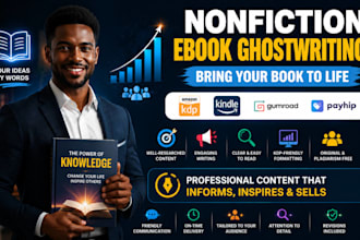ghostwrite your nonfiction ebook for amazon KDP