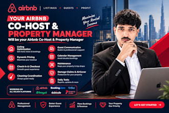 be your  airbnb virtual assistant, airbnb co host,  and property manager