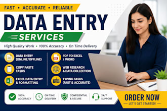 be your professional data entry specialist