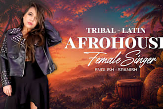 record professional female vocals for your afrohouse, tribal latin house track
