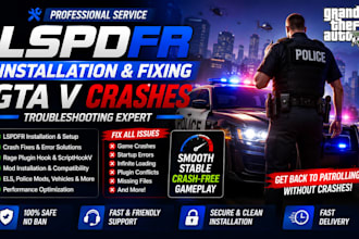 install and fix lspdfr with crash troubleshooting mods and fix gta v crashes