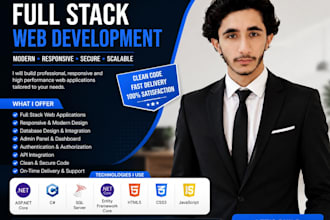 build a professional full stack web application using aspdotnet core and sql
