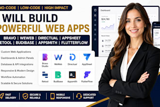 build bravo weweb directual appsheet retool budibase appsmit flutterflow website