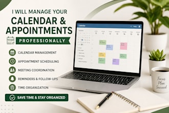 schedule appointments and manage your calendar