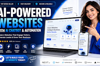 build ai powered website with ai chatbot and automation