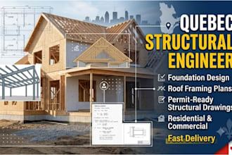 do quebec foundation structural engineer design roof frame plan