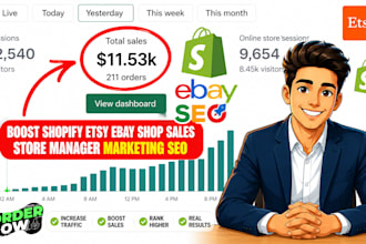 do site traffic promotion boost shopify ebay shop sales etsy store SEO marketing