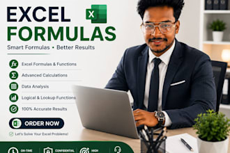 create excel formulas, functions, lookup formulas, and fix excel errors