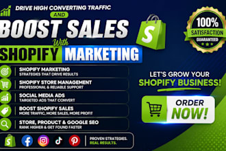 manage shopify store and shopify marketing