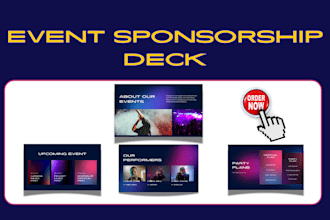 design branded sponsorship proposal investor pitch deck branded sponsorship deck