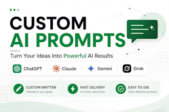 write custom ai prompts for chatgpt and other ai tools