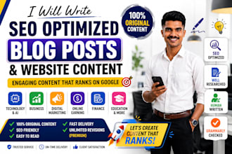 write professional SEO blog articles