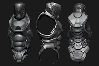 create wearable cosplay helmet anime mask fantasy armor stl file for 3d printing
