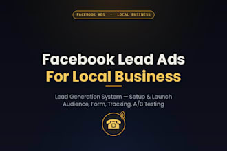 setup facebook lead ads for your local business to get quality leads